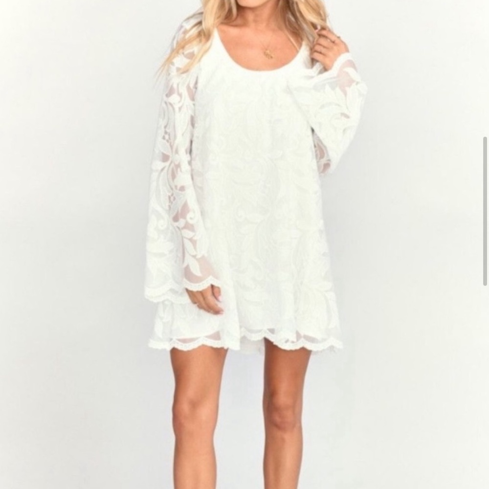 Show Me Your MuMu Fannie Flow lace white dress